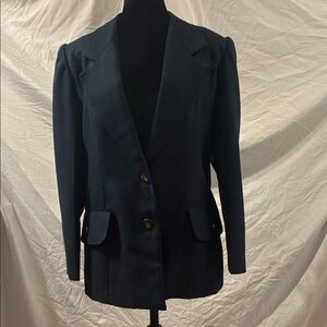 Elegant custom made in South America Navy Women's skirt suit